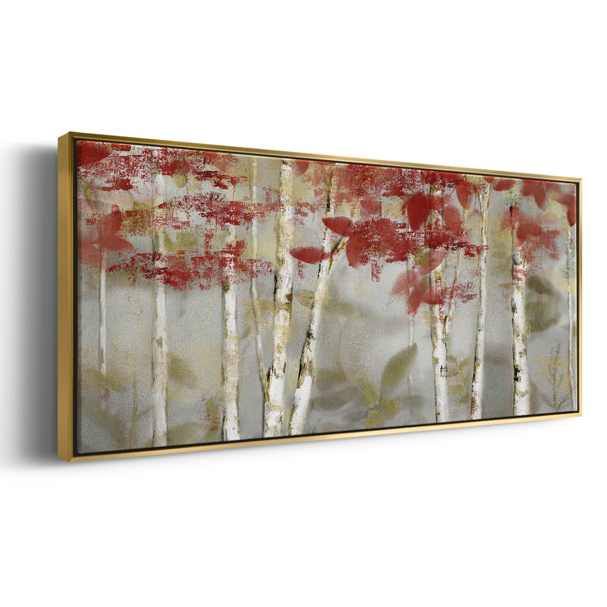 Autumn Forest - Floater Framed Canvas Print