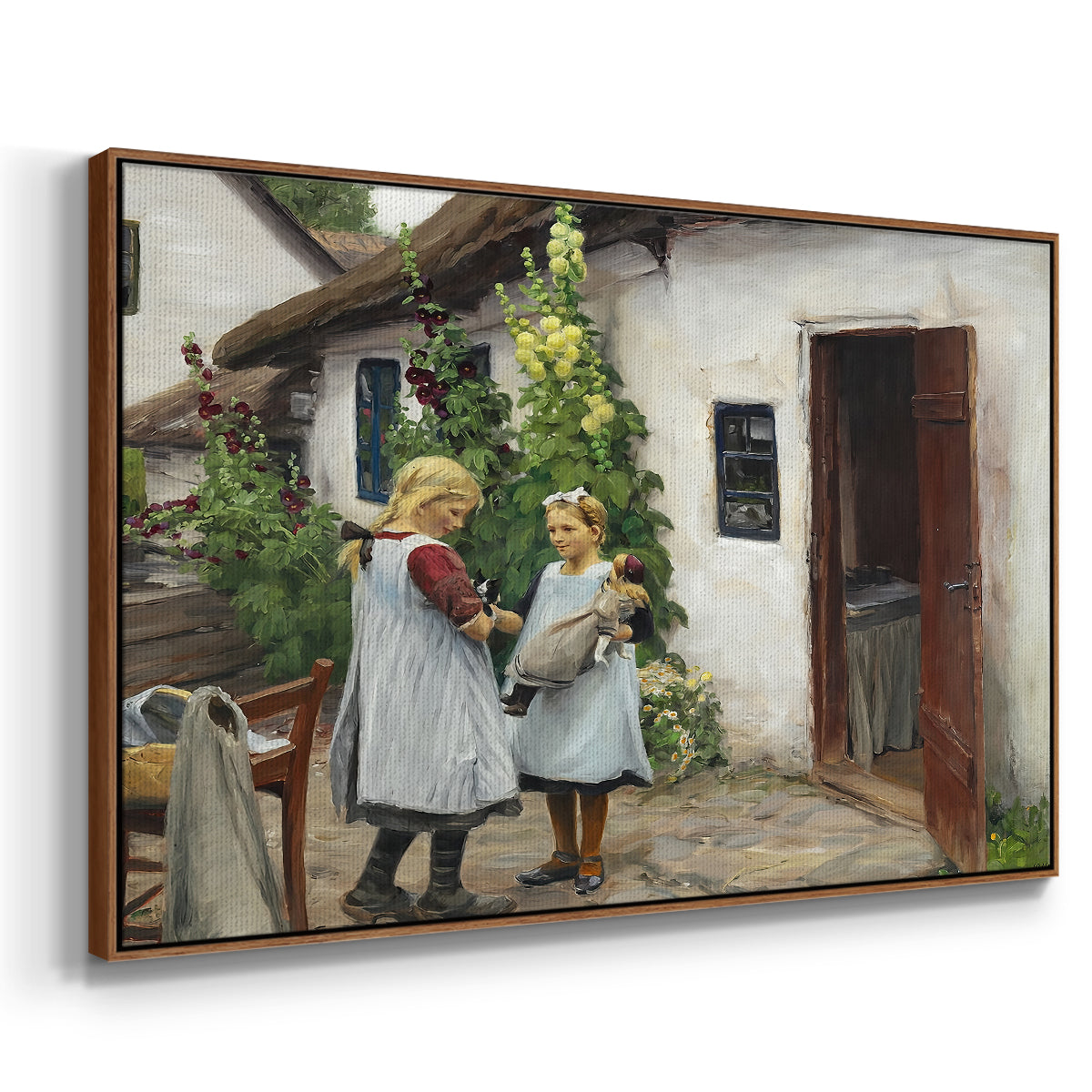Have You Seen My Kitten?, 1914 - Floater Framed Canvas Print