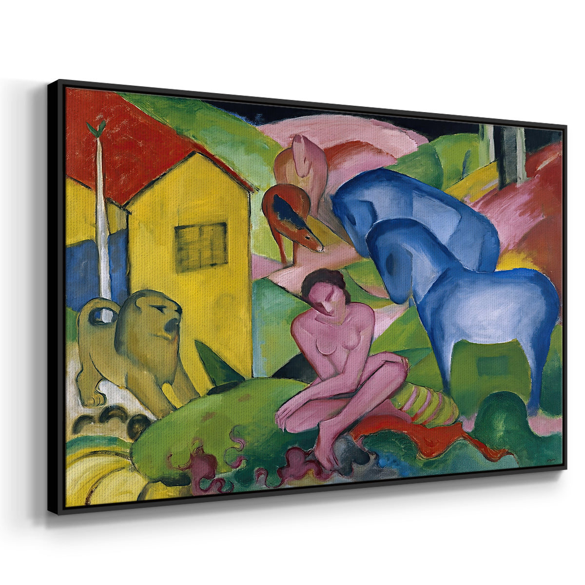 The Dream, 1912 - Floater Framed Canvas Print