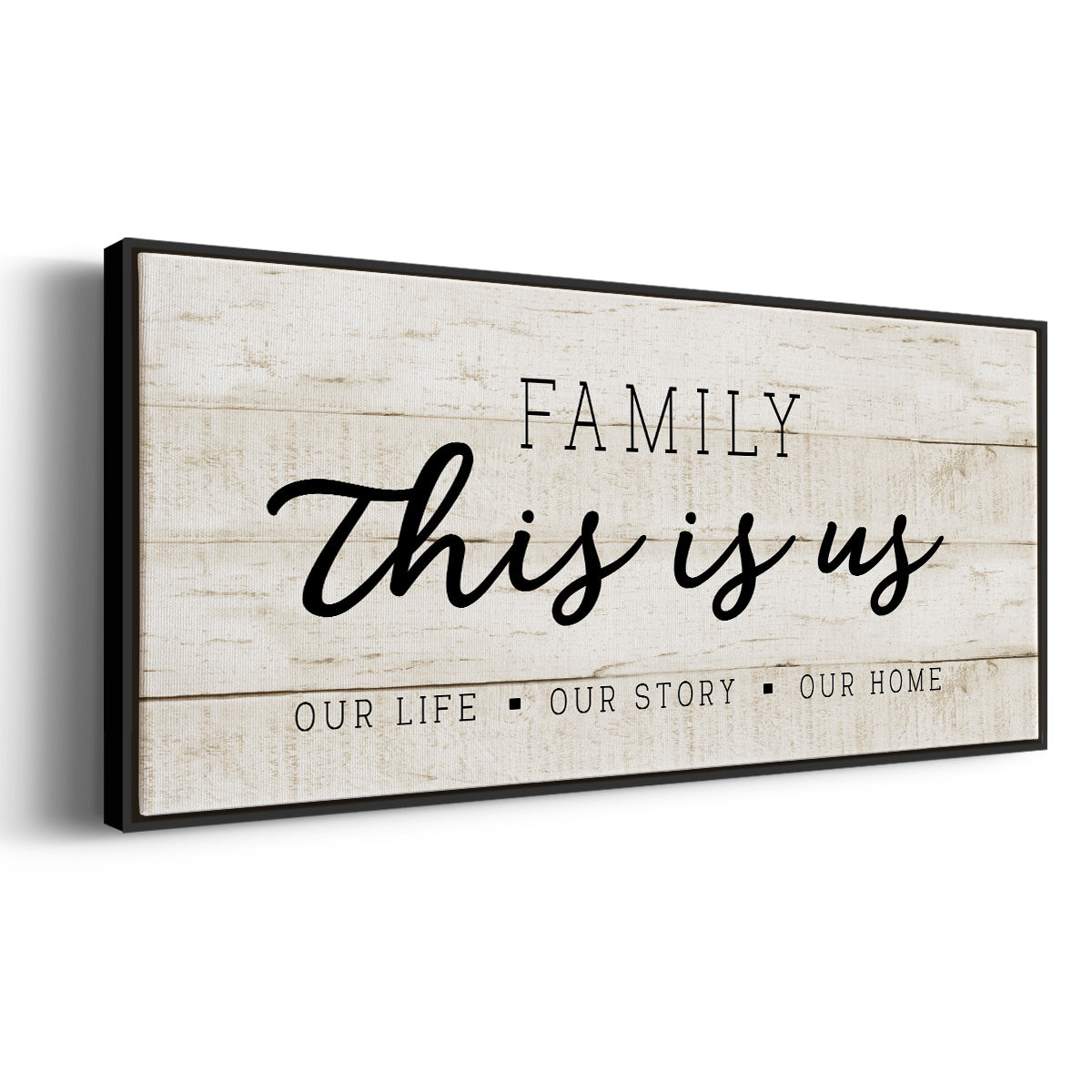 This is Us - Floater Framed Canvas Print