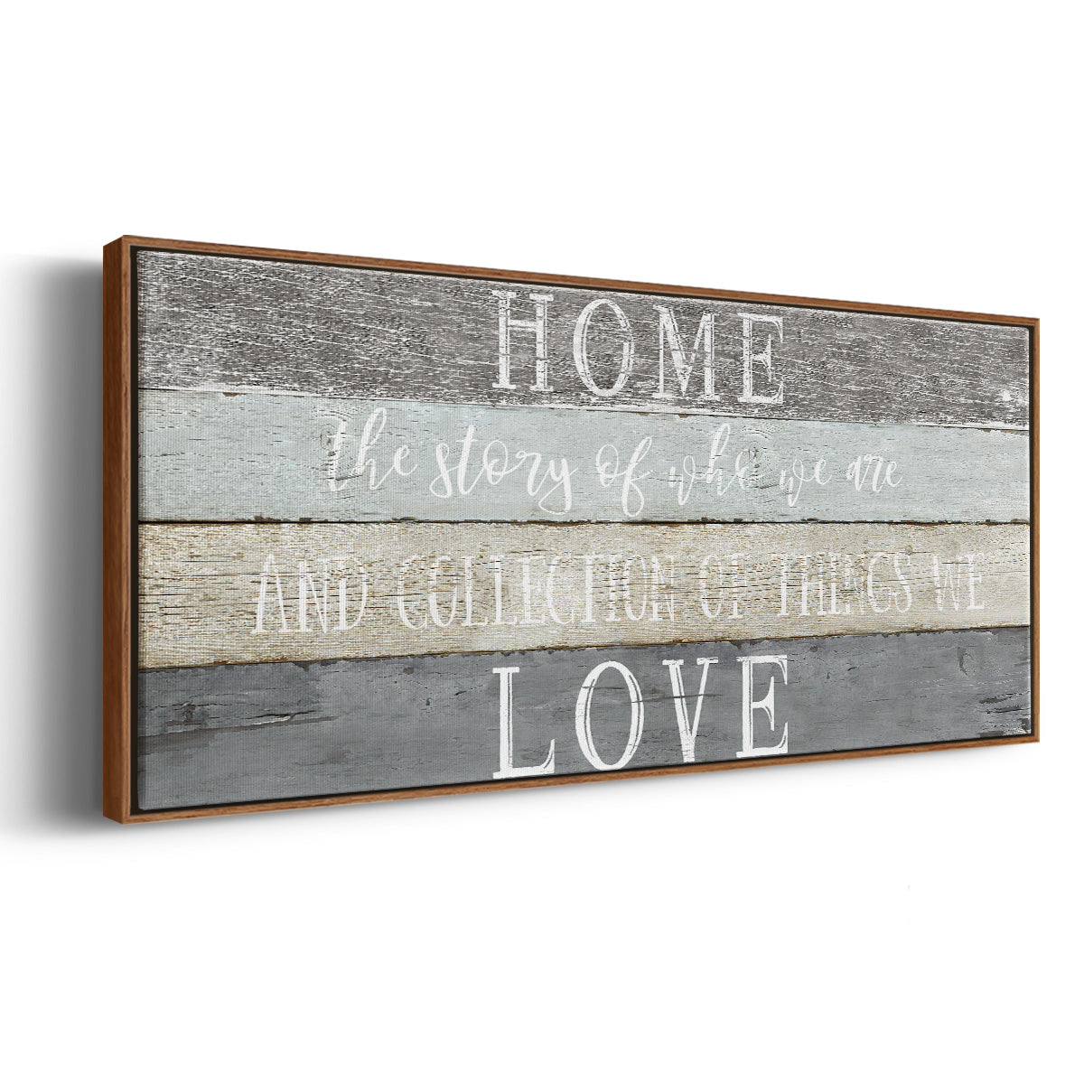 Home Love - Floater Framed Canvas Print