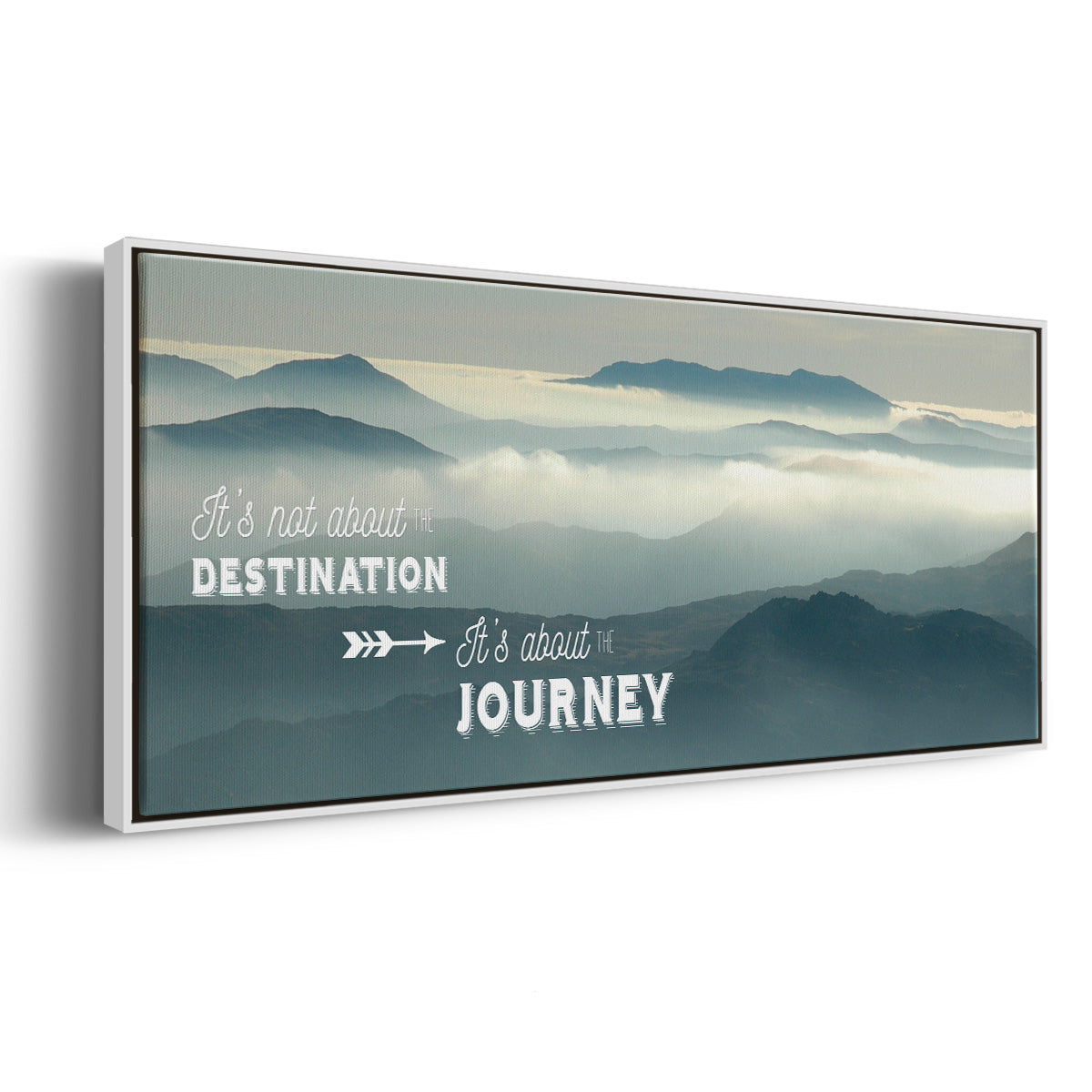 The Journey - Floater Framed Canvas Print