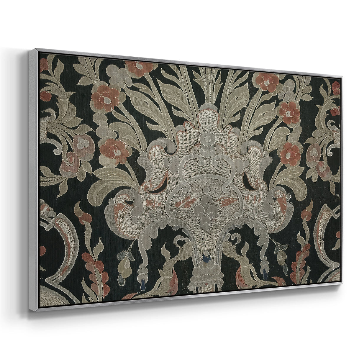 Hanging (Printed Textile), c. 18th Century - Floater Framed Canvas Print