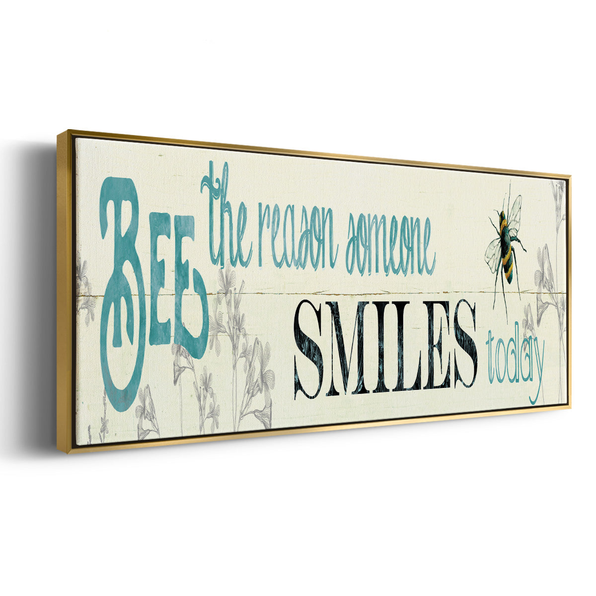 Bee The Reason - Floater Framed Canvas Print