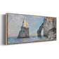 The Rock Needle and the Porte d'Aval, 1885 (Clark Art Institute version) - Floater Framed Canvas Print