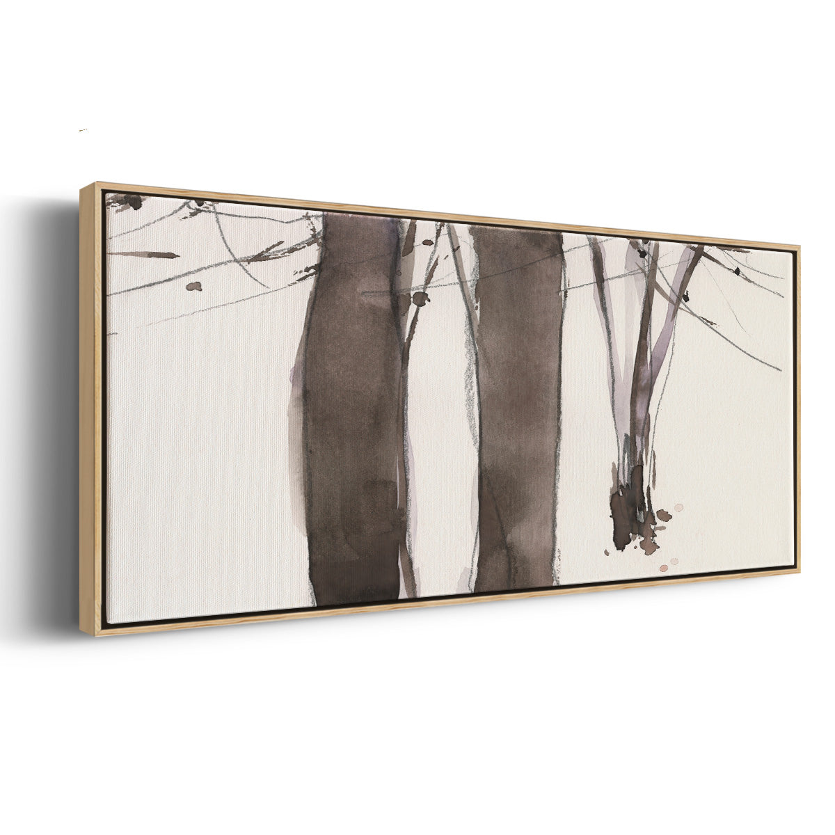 Under the Winter Tree II - Floater Framed Canvas Print