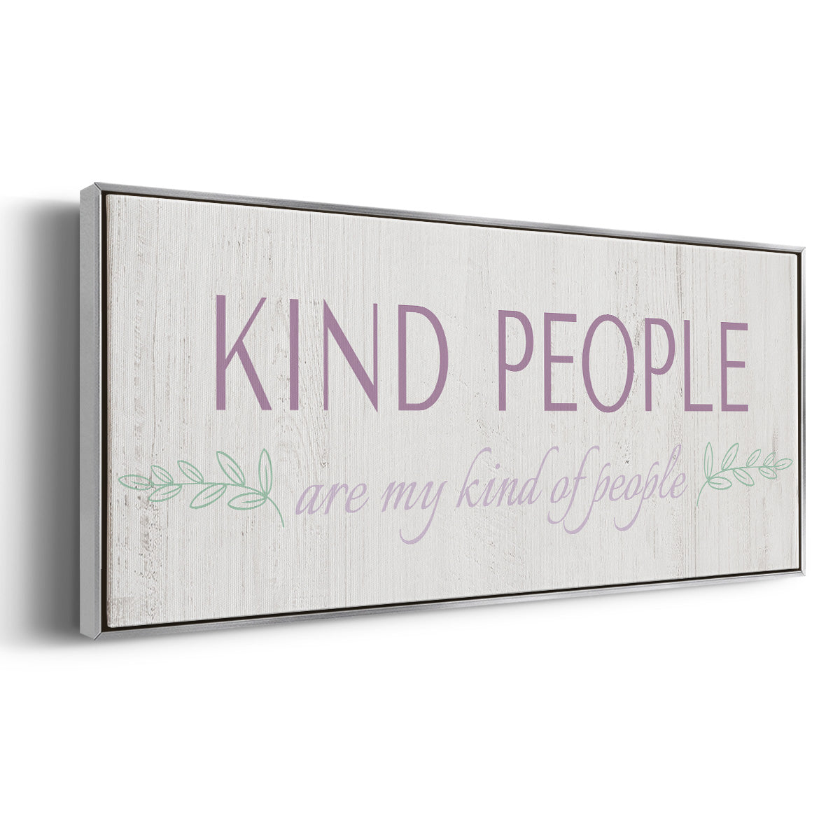 Kind People - Floater Framed Canvas Print
