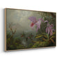 Two Sun Angel Hummingbirds on a Branch, c. 1890-1904 - Floater Framed Canvas Print