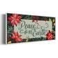 Bright Christmas Night Collection D - Floater Framed Canvas Print
