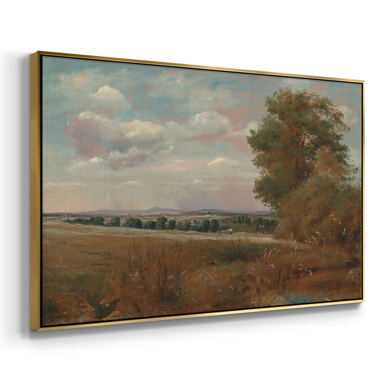 Landscape at Hampstead, with Harrow in the Distance, c. 1849-1855 - Floater Framed Canvas Print