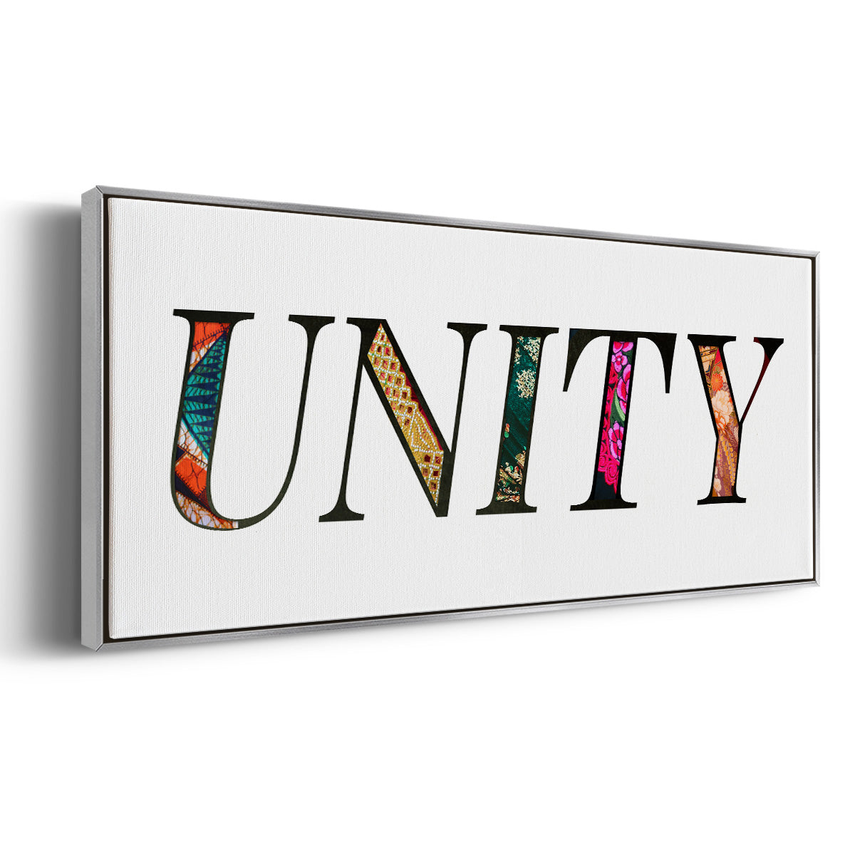 Unity - Floater Framed Canvas Print