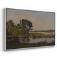 Landscape with a River, 1892 - Floater Framed Canvas Print