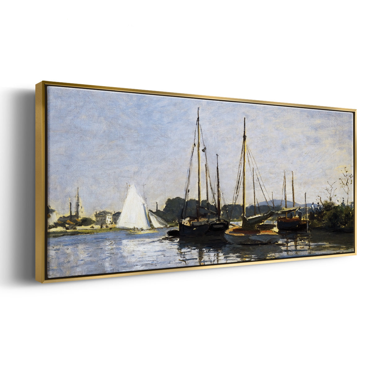 Pleasure Boats, 1872 - Floater Framed Canvas Print