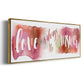Love is the Answer - Floater Framed Canvas Print