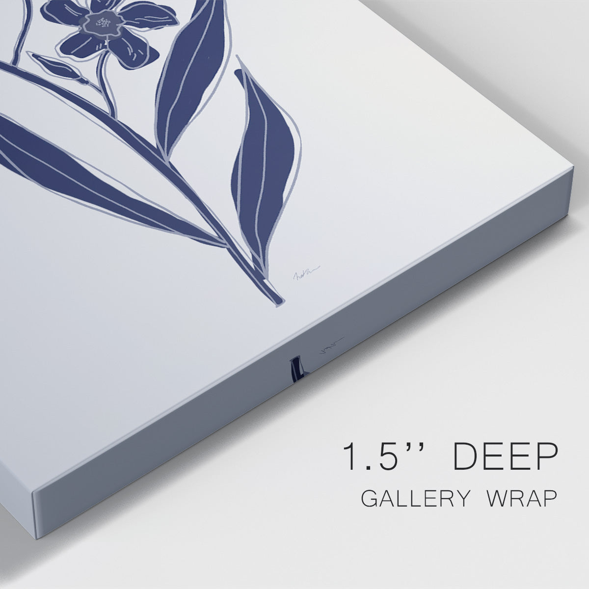 Indigo Botanical Study II - Canvas Art Print