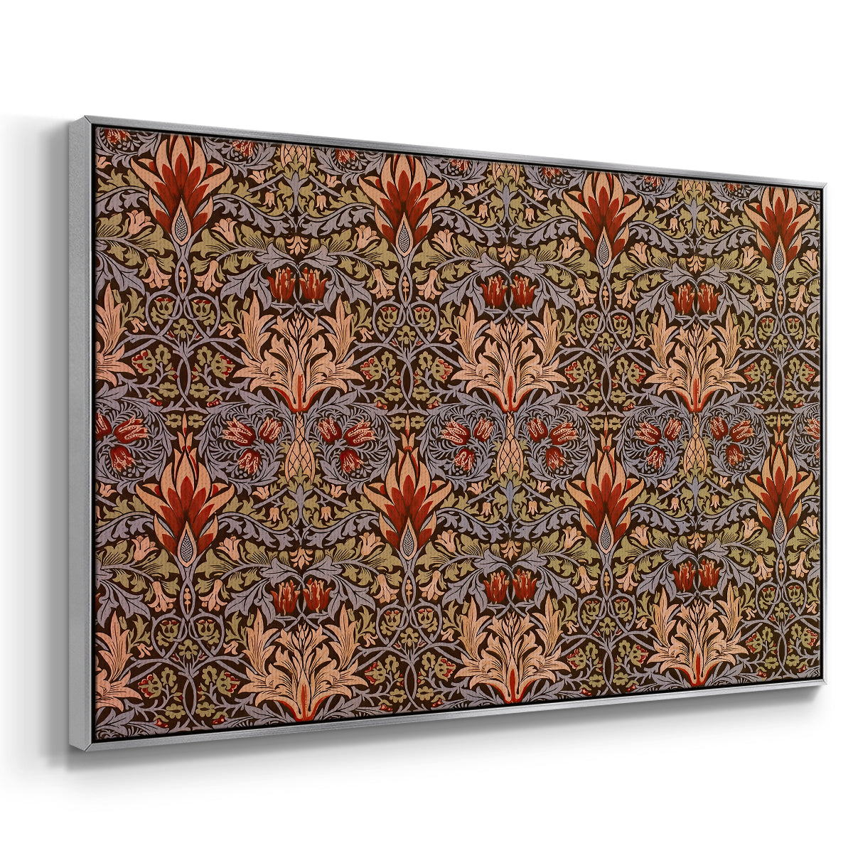 Snakeshead - Red/Cumin, c. 1876 - Floater Framed Canvas Print