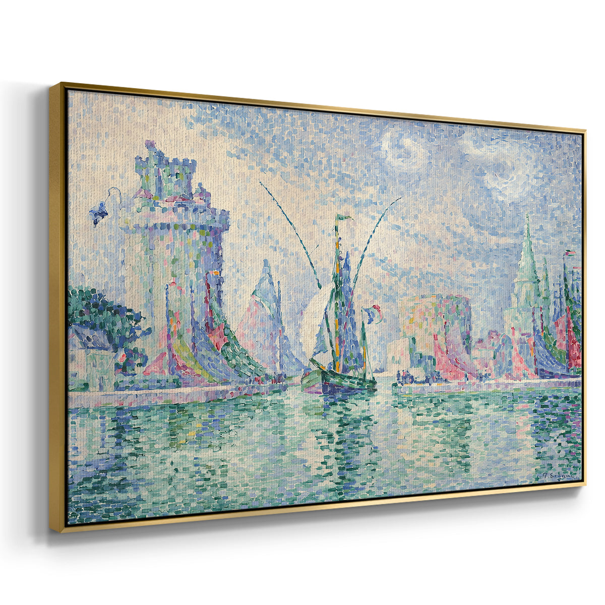 The Green Towers (Les tours vertes, la Rochelle), 1913 - Floater Framed Canvas Print