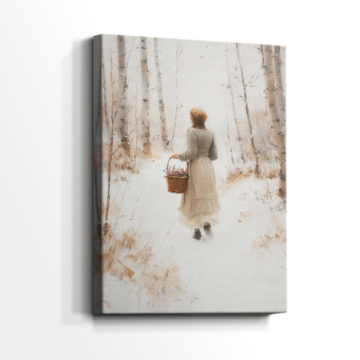 Frostlit Dusk Serenade - Canvas Art Print