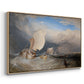 Fishing Boats with Hucksters Bargaining for Fish, 1837-1838 - Floater Framed Canvas Print