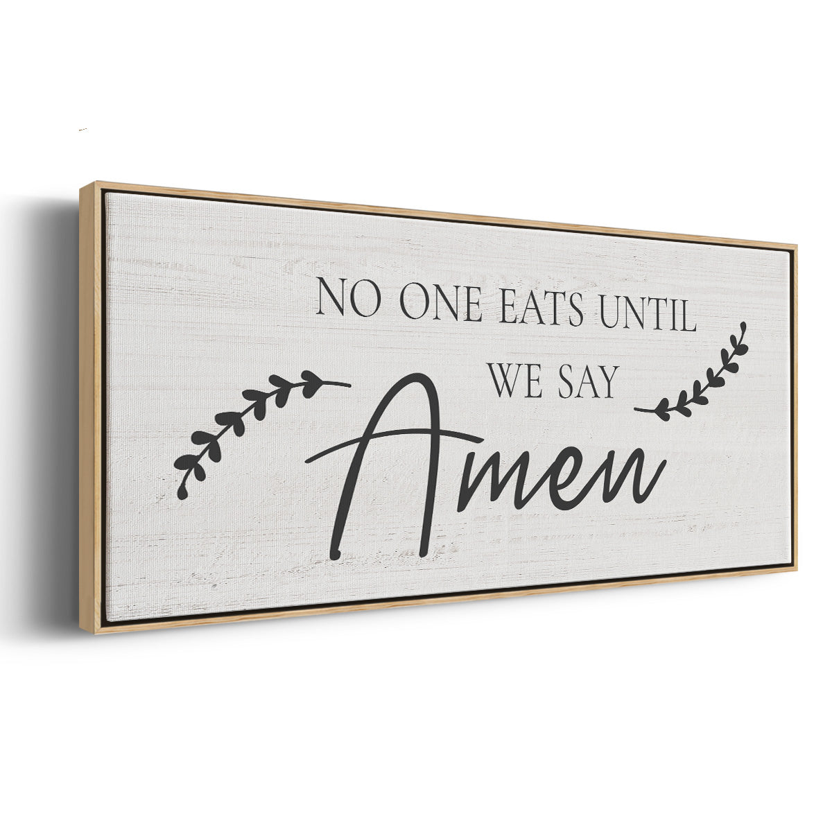 Say Amen - Floater Framed Canvas Print