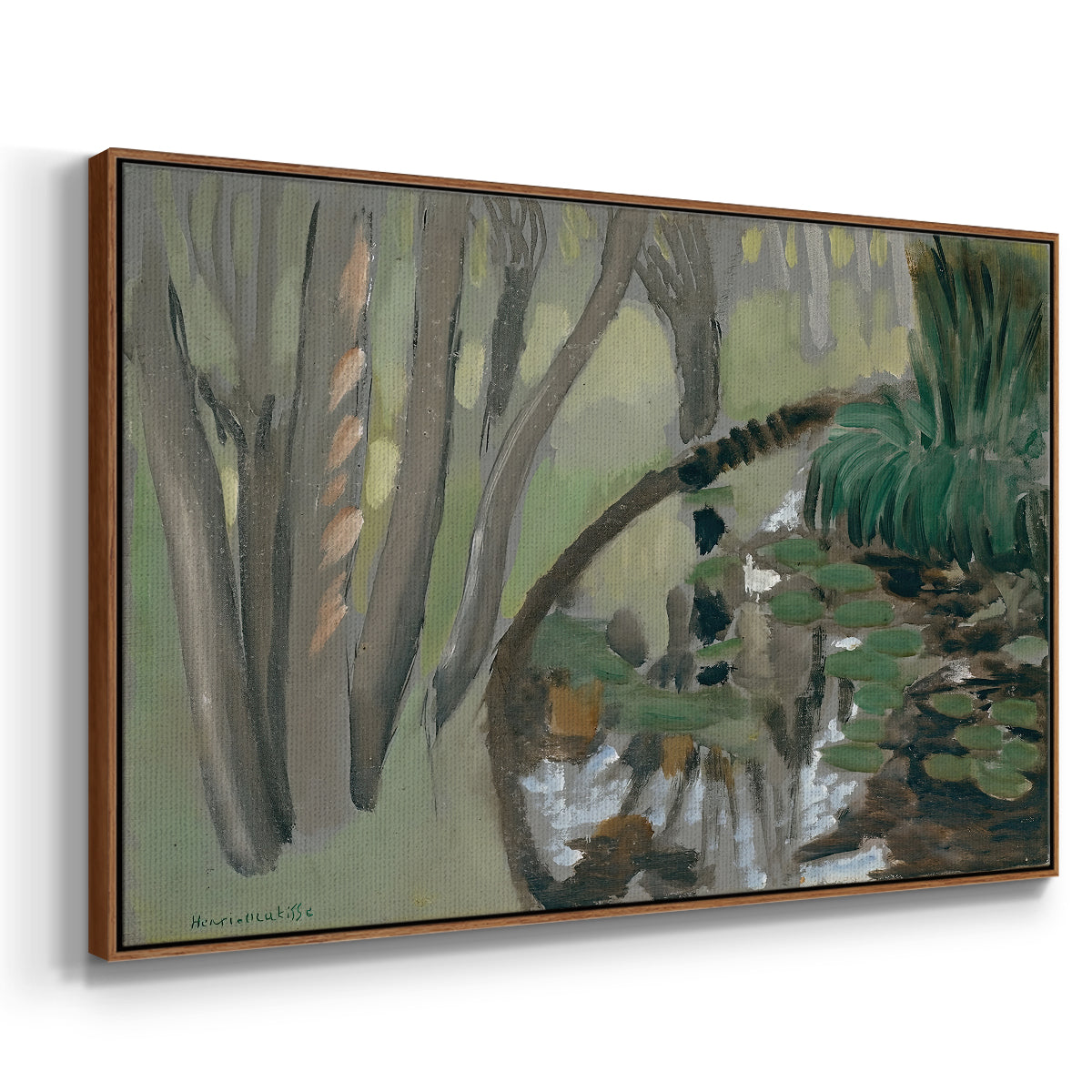 The Stream, Maintenon, 1918 - Floater Framed Canvas Print