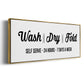 Wash Dry Fold - Floater Framed Canvas Print