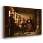 Neighbors (Naboer), 1855 - Floater Framed Canvas Print