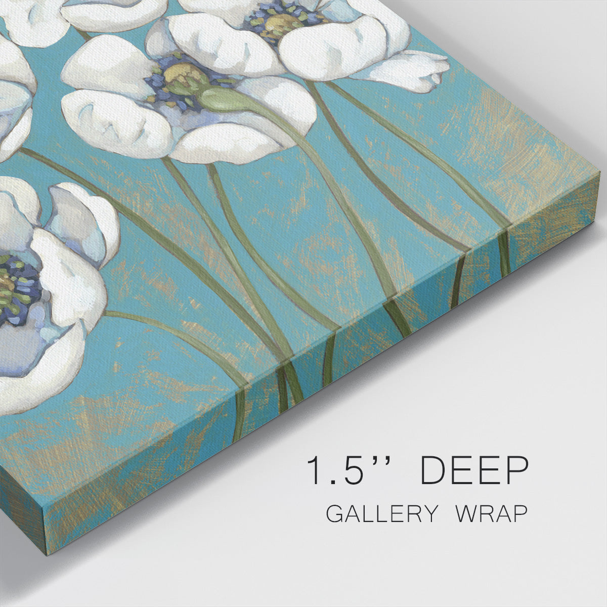 Lakeside Poppies II - Canvas Art Print