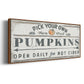 Pumpkin Patch I - Floater Framed Canvas Print