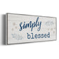 Simply Blessed - Floater Framed Canvas Print