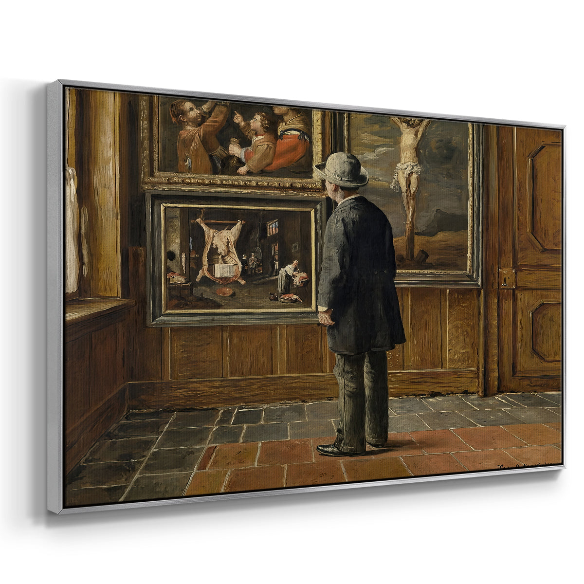 The Picture Lover, 1884 - Floater Framed Canvas Print