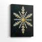 Pale Winter Garland of Cottage - Canvas Art Print