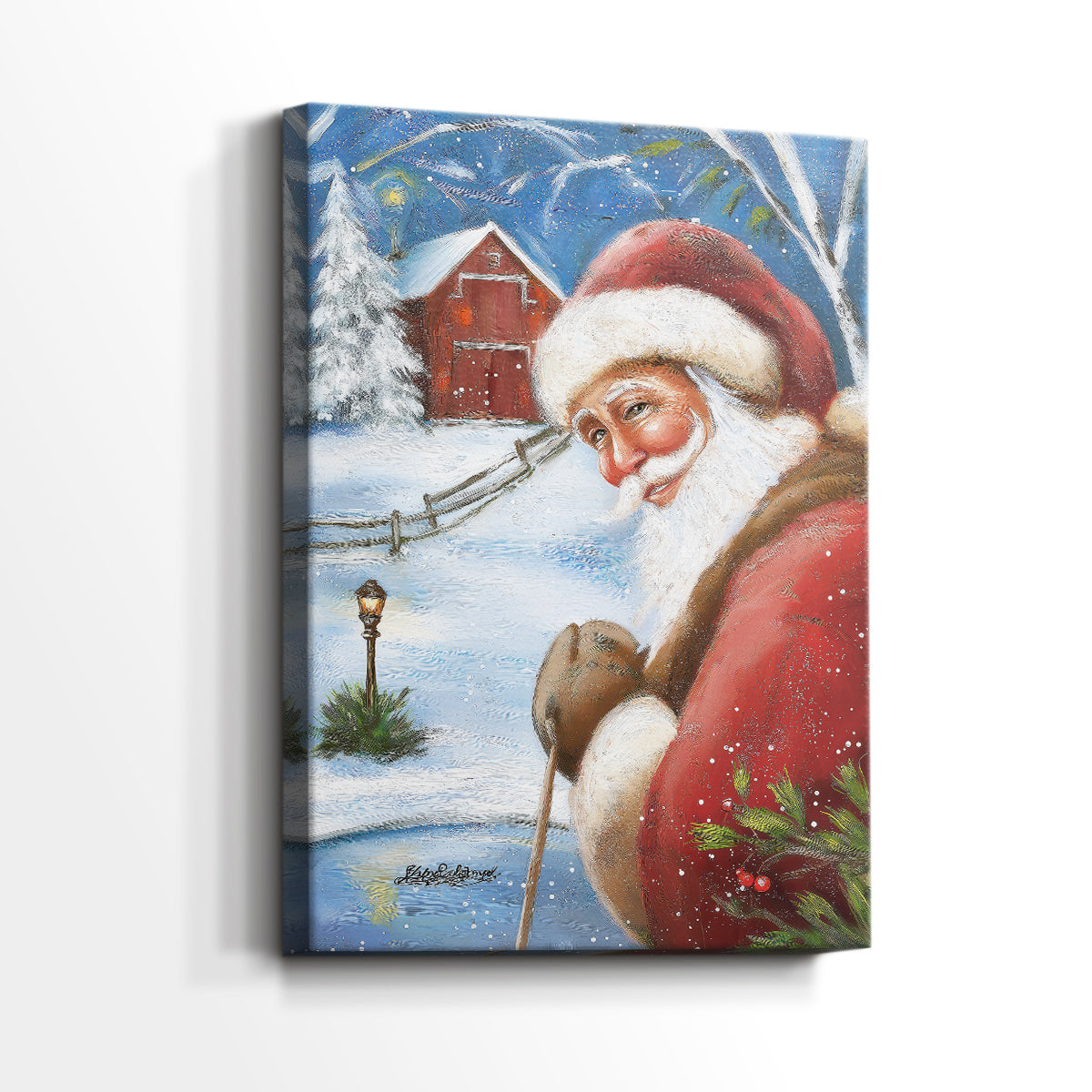 Pale Winter Fir Serenade - Canvas Art Print