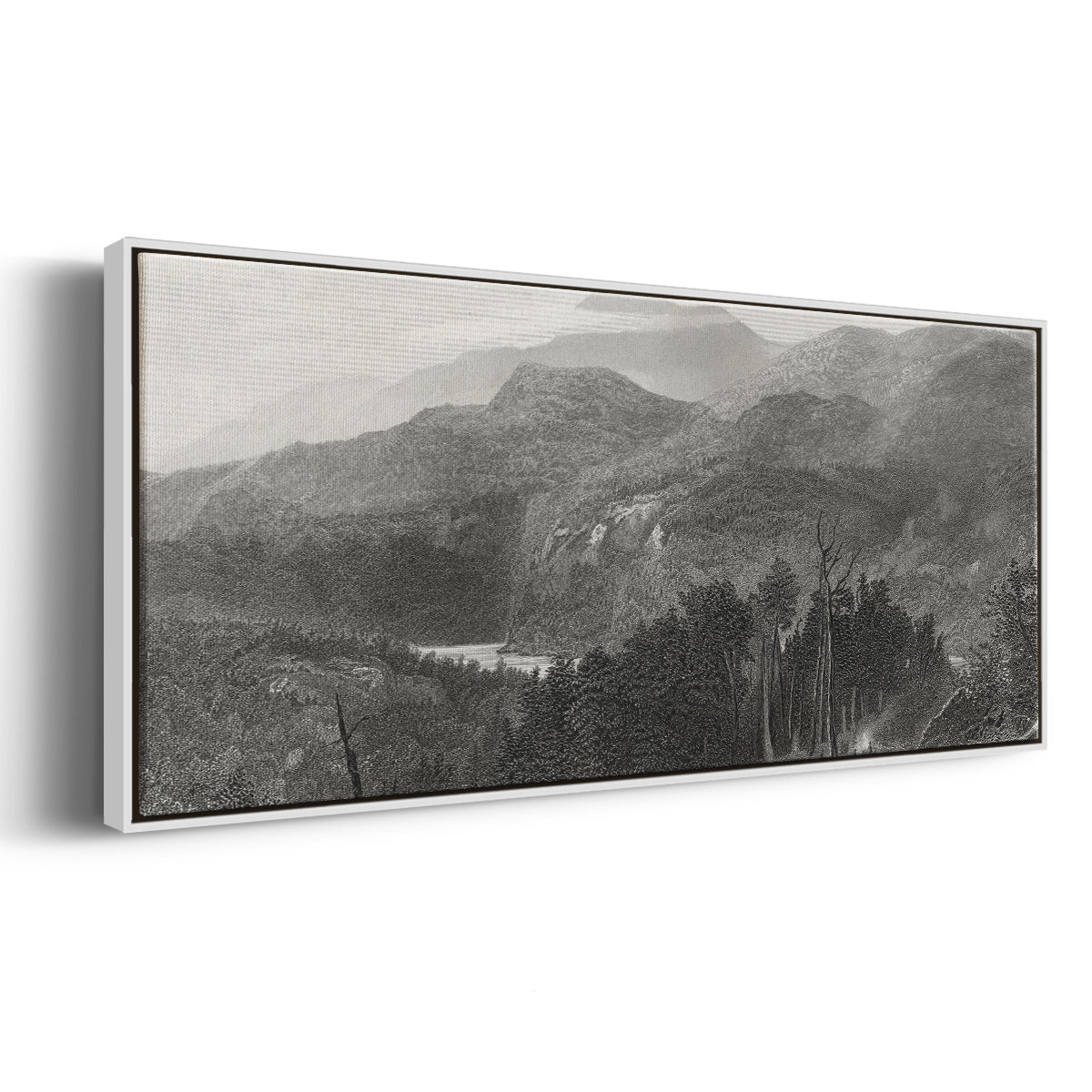 The Smoky Mountains - Floater Framed Canvas Print