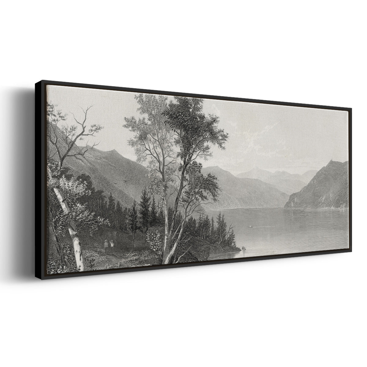 Lake George - Floater Framed Canvas Print