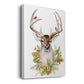 Holiday Deer Collection B - Gallery Wrapped Canvas