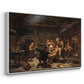 The Return of the Bear Hunter, 1856 - Floater Framed Canvas Print
