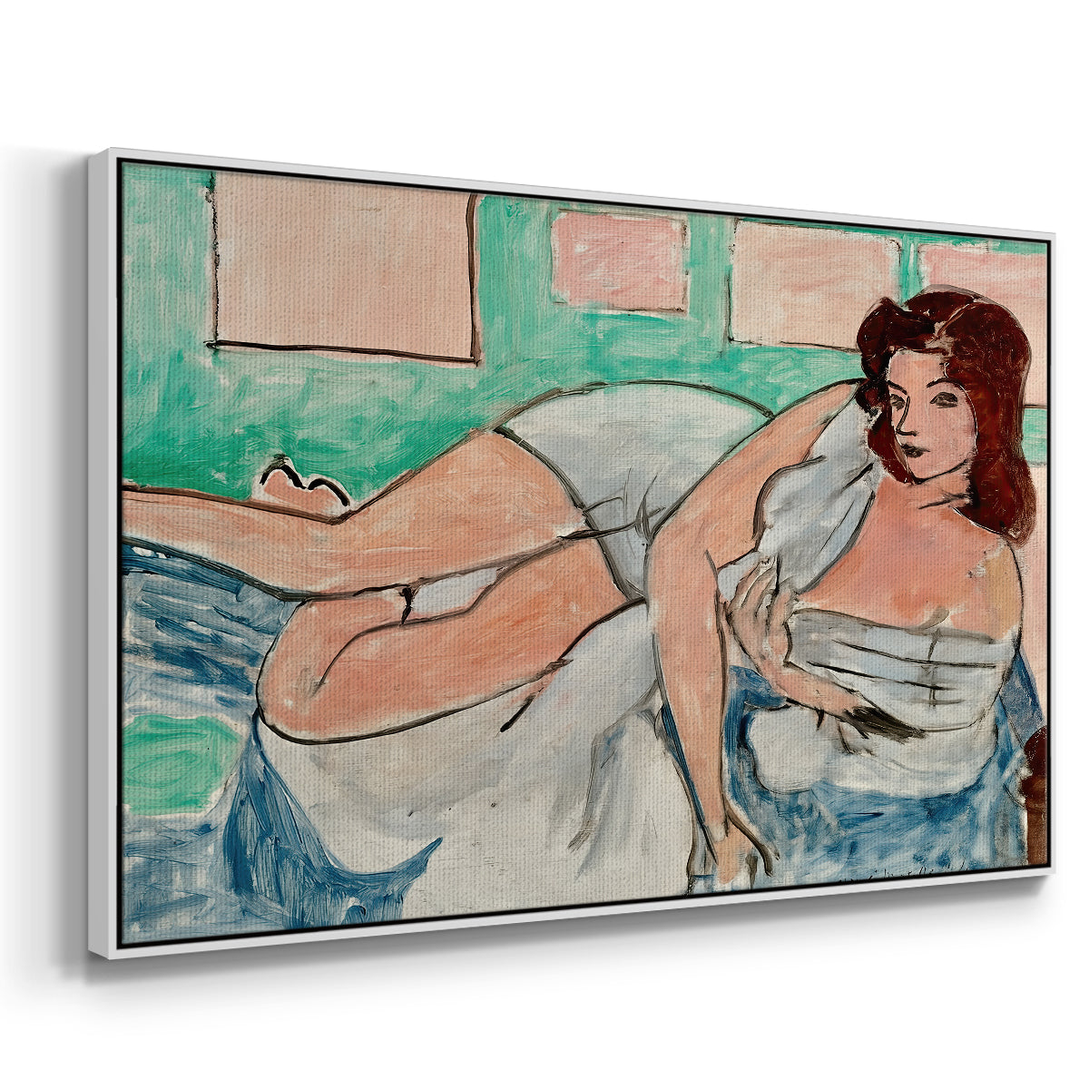 Nude in a Bathrobe (Nu au peignoir), 1941 - Floater Framed Canvas Print
