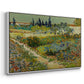 Garden at Arles, 1888 - Floater Framed Canvas Print