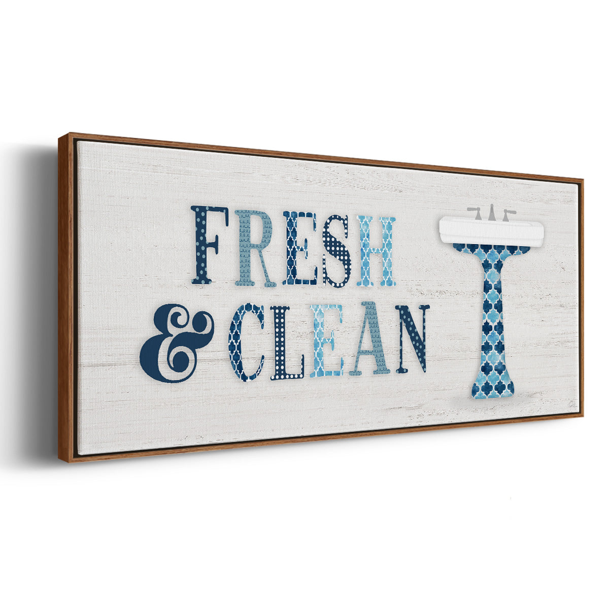 Fresh and Clean - Floater Framed Canvas Print