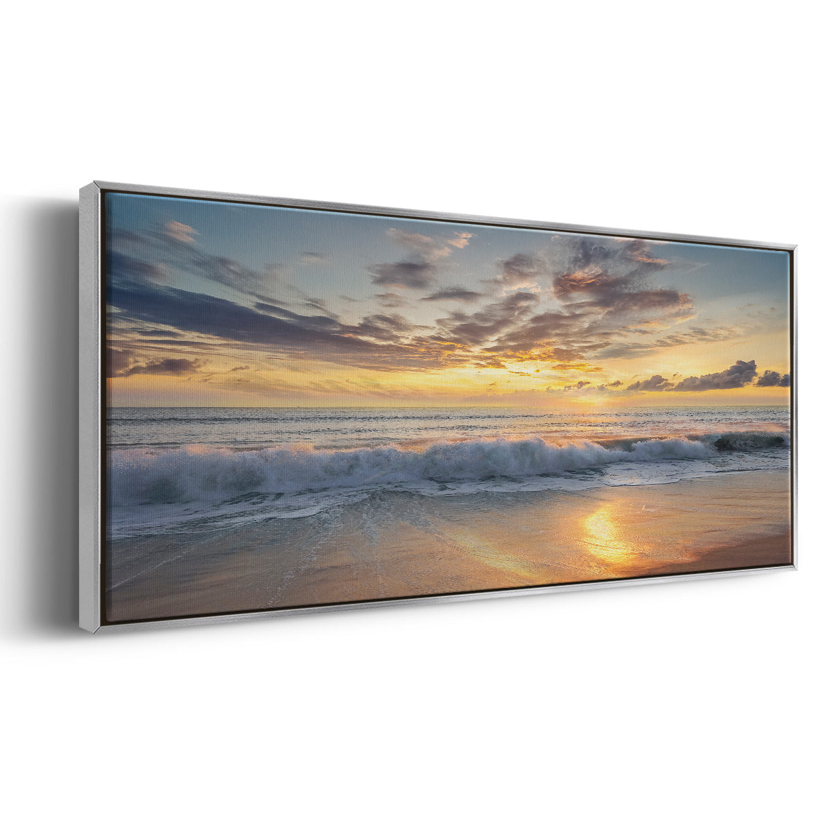 Azio Island - Floater Framed Canvas Print