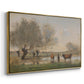 Cows in a Marshy Landscape, c. 1873-1874 - Floater Framed Canvas Print