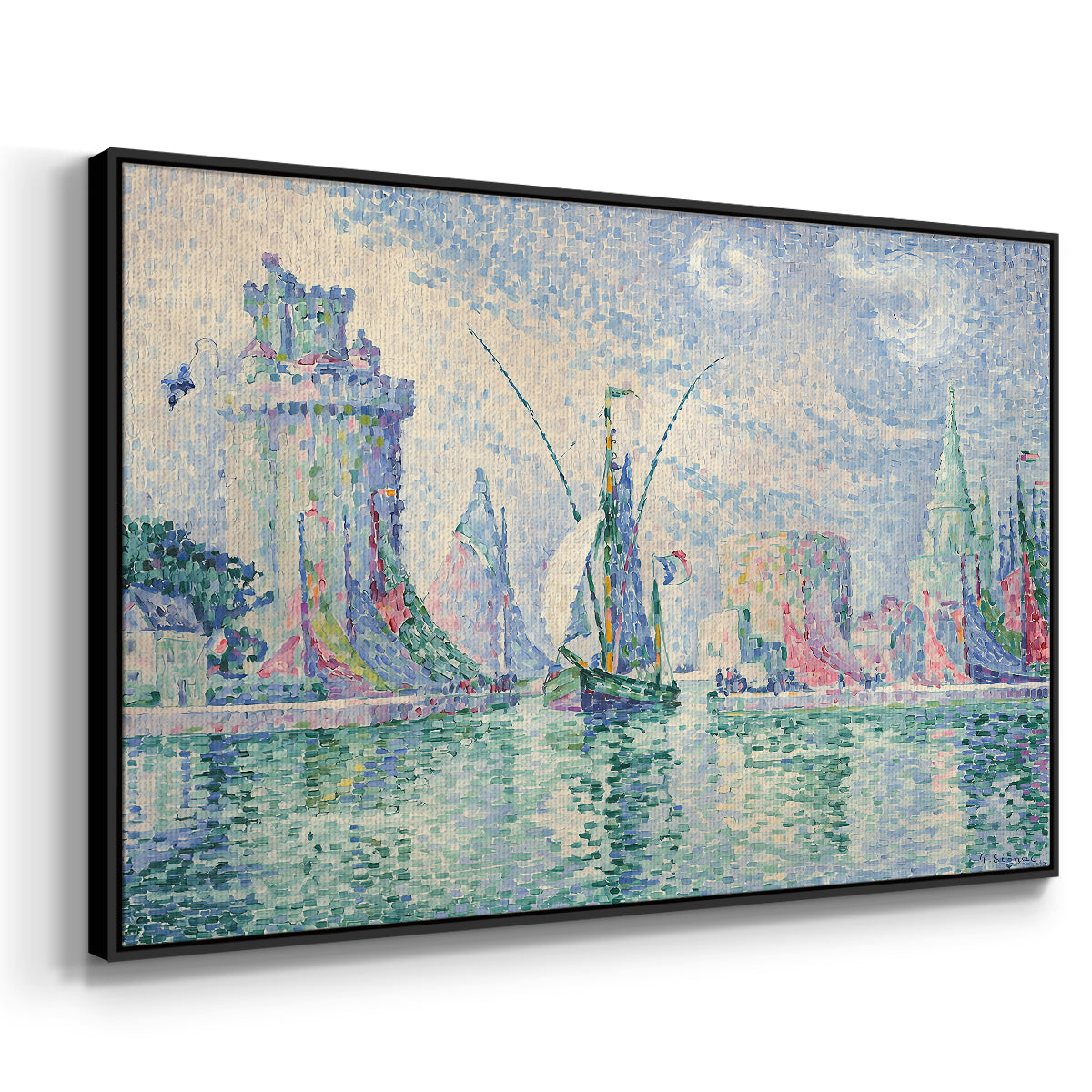 The Green Towers (Les tours vertes, la Rochelle), 1913 - Floater Framed Canvas Print