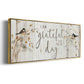 Grateful for this Day - Floater Framed Canvas Print