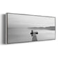 Black & White Water Panel XII - Floater Framed Canvas Print