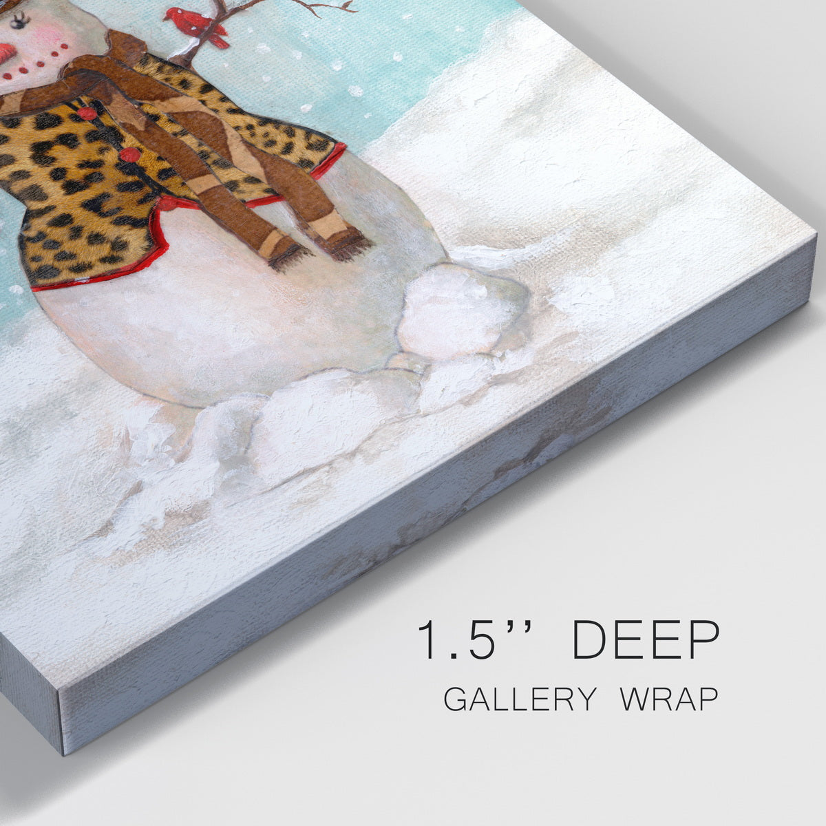 Snowwoman-Premium Gallery Wrapped Canvas - Ready to Hang