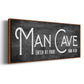 Man Cave - Floater Framed Canvas Print
