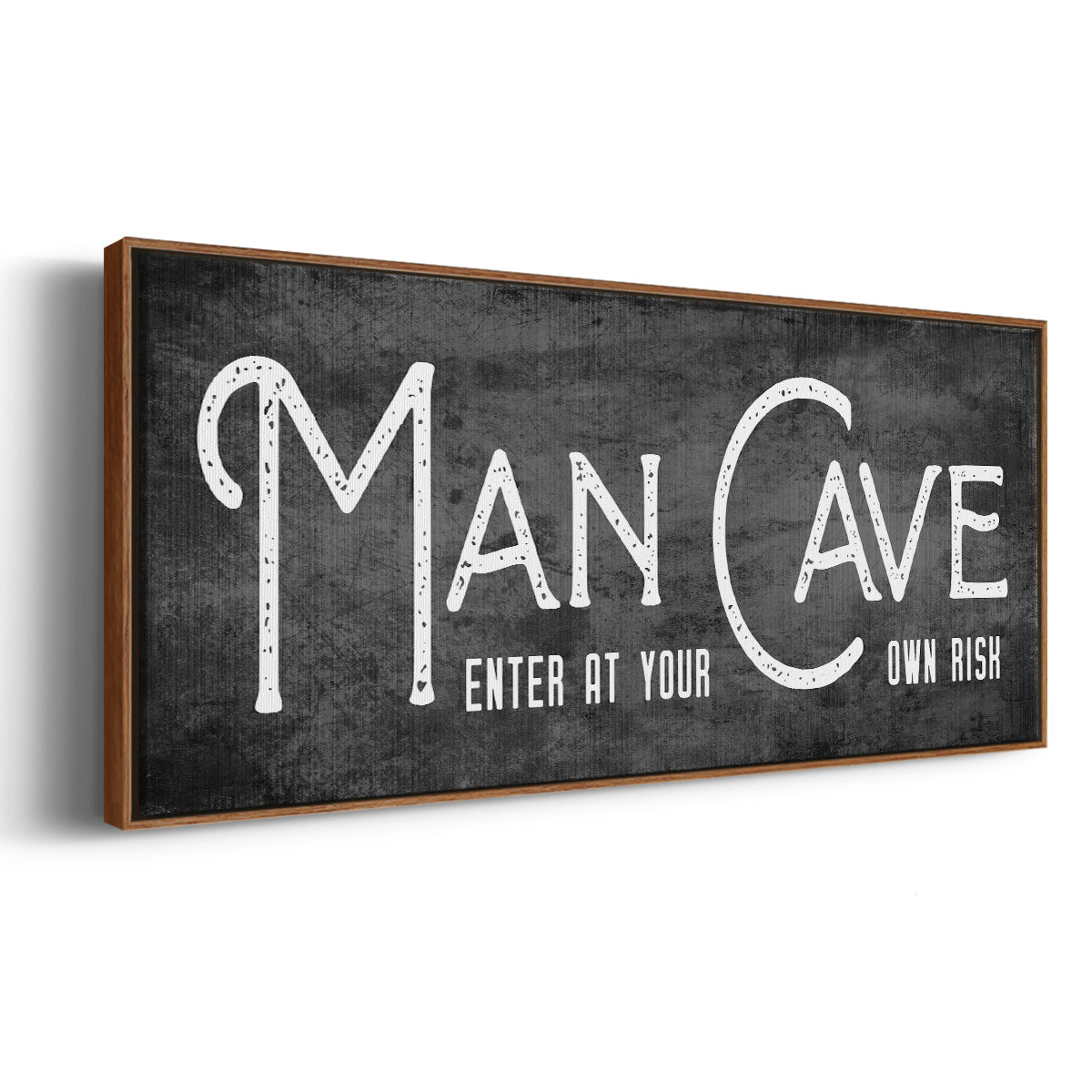 Man Cave - Floater Framed Canvas Print