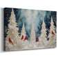 Soft Linen Whisper of Twilight - Canvas Art Print