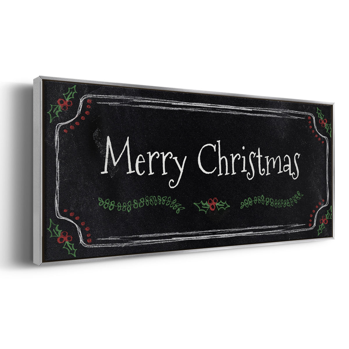 Merry Christmas - Floater Framed Canvas Print